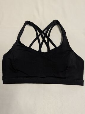lululemon athletica Black Strappy Crossback Sports Bra